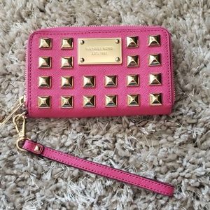 Michael Kors studded wristlet